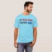 髪にはセクシーすぎ Men's ベーシックTシャツ Tシャツ (正面フル)