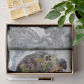 髪にビクトリアンパンジーを被った女性 薄葉紙 (ギフト)