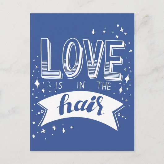 髪に恋が生まれるとき ポストカード (正面)