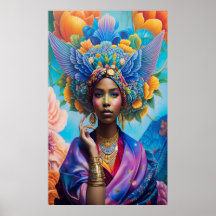 髪に翼を持つアフリカの王女