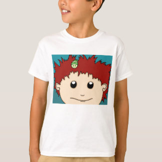 髪に虫が付いている Tシャツ