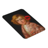 髪に赤い花を付けた少女 マグネット (右側)