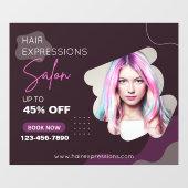 髪のカラーカスタマイズハイライトビューティーサロン ウィンドウサイン (シート)