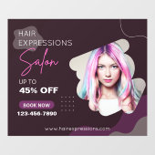 髪のカラーカスタマイズ ハイライト ビューティーサロン ウィンドウサイン (シート)