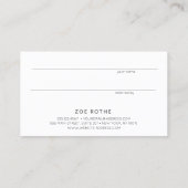 髪のサロンお客様紹介シークインハサミ 紹介カード (裏面)