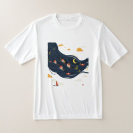 髪の中の家々 Tシャツ