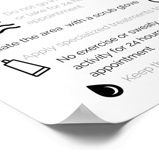 髪の先端を入れ、予防する ポスター (角)