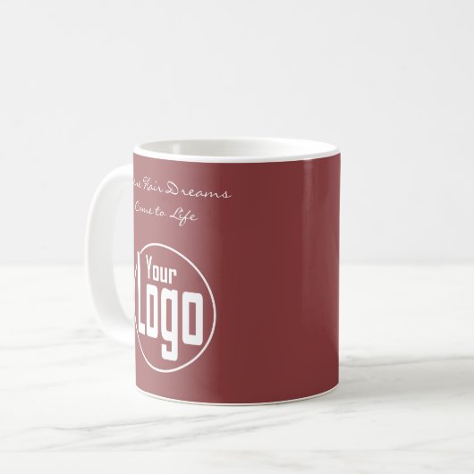 髪の夢が現実になるあなたのヘアサロン コーヒーマグカップ (正面左)