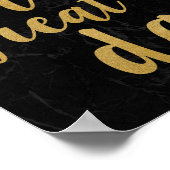 髪の日素晴らし金ゴールドを持つ ポスター (角)