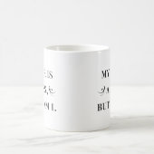 髪の毛が乱れている コーヒーマグカップ (中央)