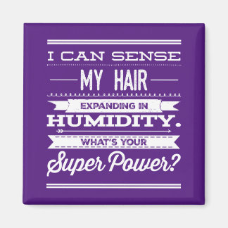 髪の毛が湿気で伸びるのを感じる マグネット