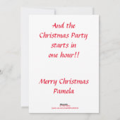 髪の毛の悪い婦人の戯画とおもしろいことわざ シーズンカード (裏面)