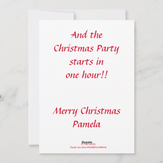 髪の毛の悪い婦人の戯画とおもしろいことわざ シーズンカード (裏面)