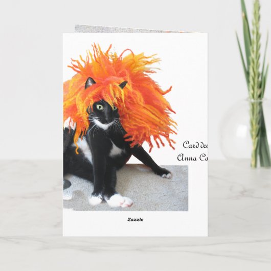 髪の毛の悪い日 カード (裏面)