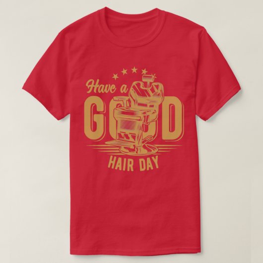 髪の毛の良い日を過ごす Tシャツ (デザイン正面)