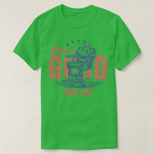 髪の毛の良い日クラシックにTシャツを着る Tシャツ (デザイン正面)