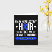 髪の毛は失った持てるがユーモアのセンスは持たない カード (黄色い花)