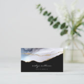 髪の毛やメイクアップに水の色を混ぜる 名刺 (スタンド正面)