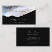 髪の毛やメイクアップに水の色を混ぜる 名刺 (正面/裏面)