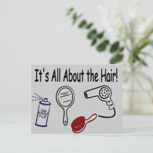 髪の毛よ！ ポストカード (スタンド正面)