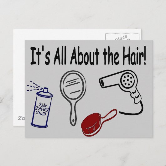 髪の毛よ！ ポストカード (正面/裏面)