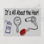 髪の毛よ！ ポストカード (正面)