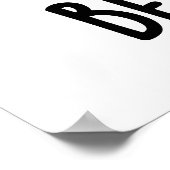 髪の毛を心配しないパッおもしろいン ポスター (角)