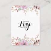 髪の毛を抑えるバチェロレッテ 名刺 (裏面)