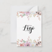 髪の毛を持って後ろのバチェロレッテを保つ ノートカード (裏面)