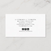 髪の毛を気に咲かせる手作り製品 名刺 (裏面)