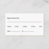 髪の理容師美容師カード 名刺 (裏面)