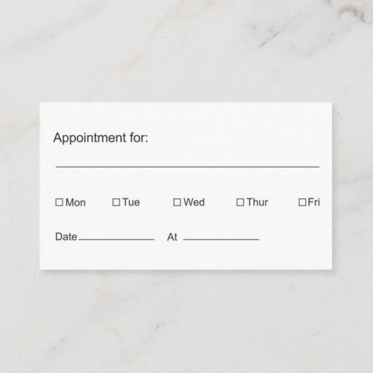 髪の理容師美容師カード 名刺 (裏面)