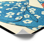 髪をコンビングする女性の橋口五葉 ポスター (角)