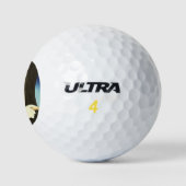 髪をコンビング（美しいアジアの女性） （琴洞） ゴルフボール (ロゴ)