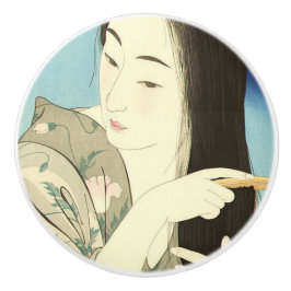 髪をコンビング（美しいアジアの女性） （琴洞） セラミックノブ