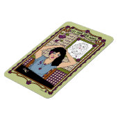 髪をダウンさせる_A_4x6冷蔵庫マグネット マグネット (左側)