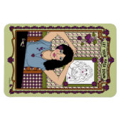 髪をダウンさせる_A_4x6冷蔵庫マグネット マグネット (横)