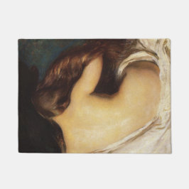 髪を乾かす女性(Joseph DeCamp) ドアマット