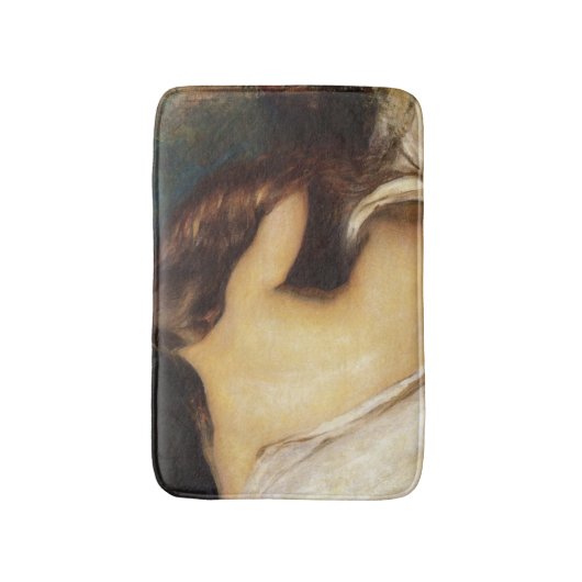 髪を乾かす女性(Joseph DeCamp) バスマット (正面縦)