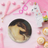 髪を乾かす女性(Joseph DeCamp) ペーパープレート (パーティー)