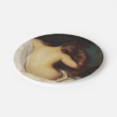 髪を乾かす女性(Joseph DeCamp) ペーパープレート (アングル)