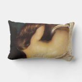 髪を乾かす女性(Joseph DeCamp) ランバークッション (裏面)