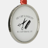 髪を切った?いいえ、私は得彼ら全員をカット。 メタルオーナメント (右)