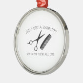 髪を切った?いいえ、私は得彼ら全員をカット。 メタルオーナメント (左)