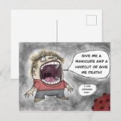 髪を切るか死ぬか！ ポストカード (正面/裏面)