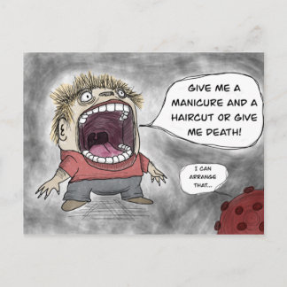 髪を切るか死ぬか！ ポストカード