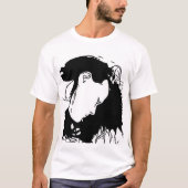 髪を後ろに持つ Tシャツ (正面)