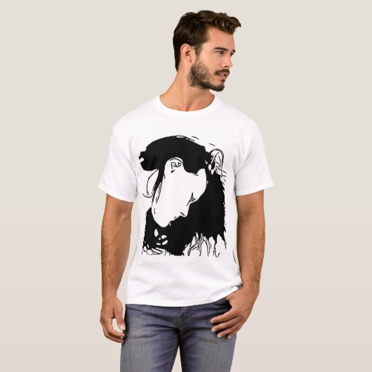 髪を後ろに持つ Tシャツ (正面フル)