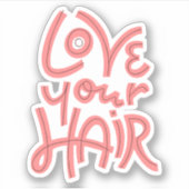 髪を愛しなさい シール (正面)