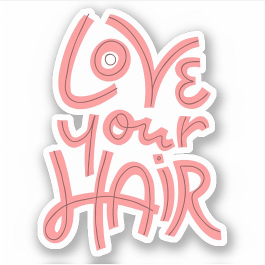 髪を愛しなさい シール (正面)